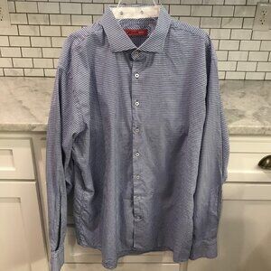 Georg Roth Shirt Mens 3XL Houndstooth Button Down Pima Cotton Los Angeles